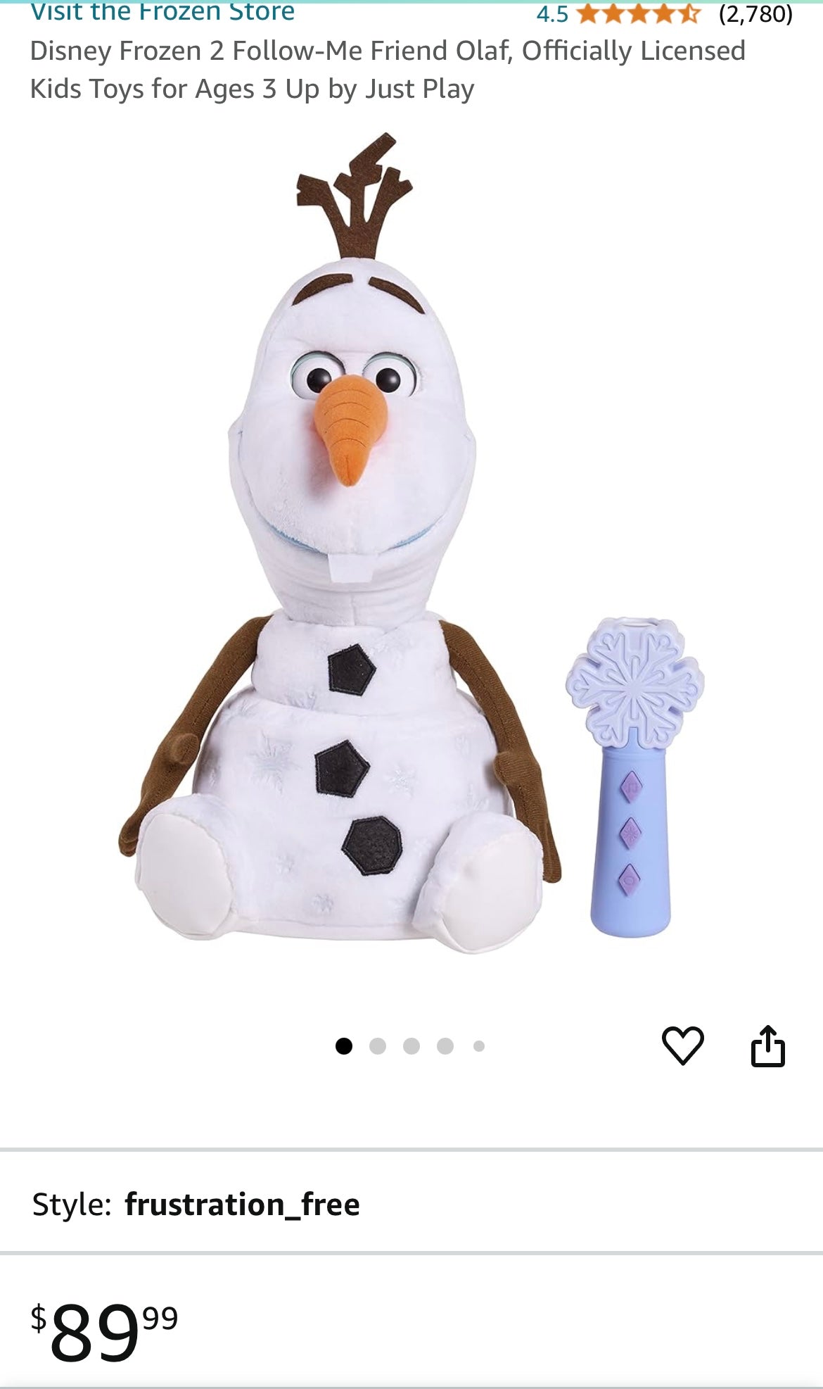 #5 Disney Frozen 2 Follow-Me-Friend Olaf