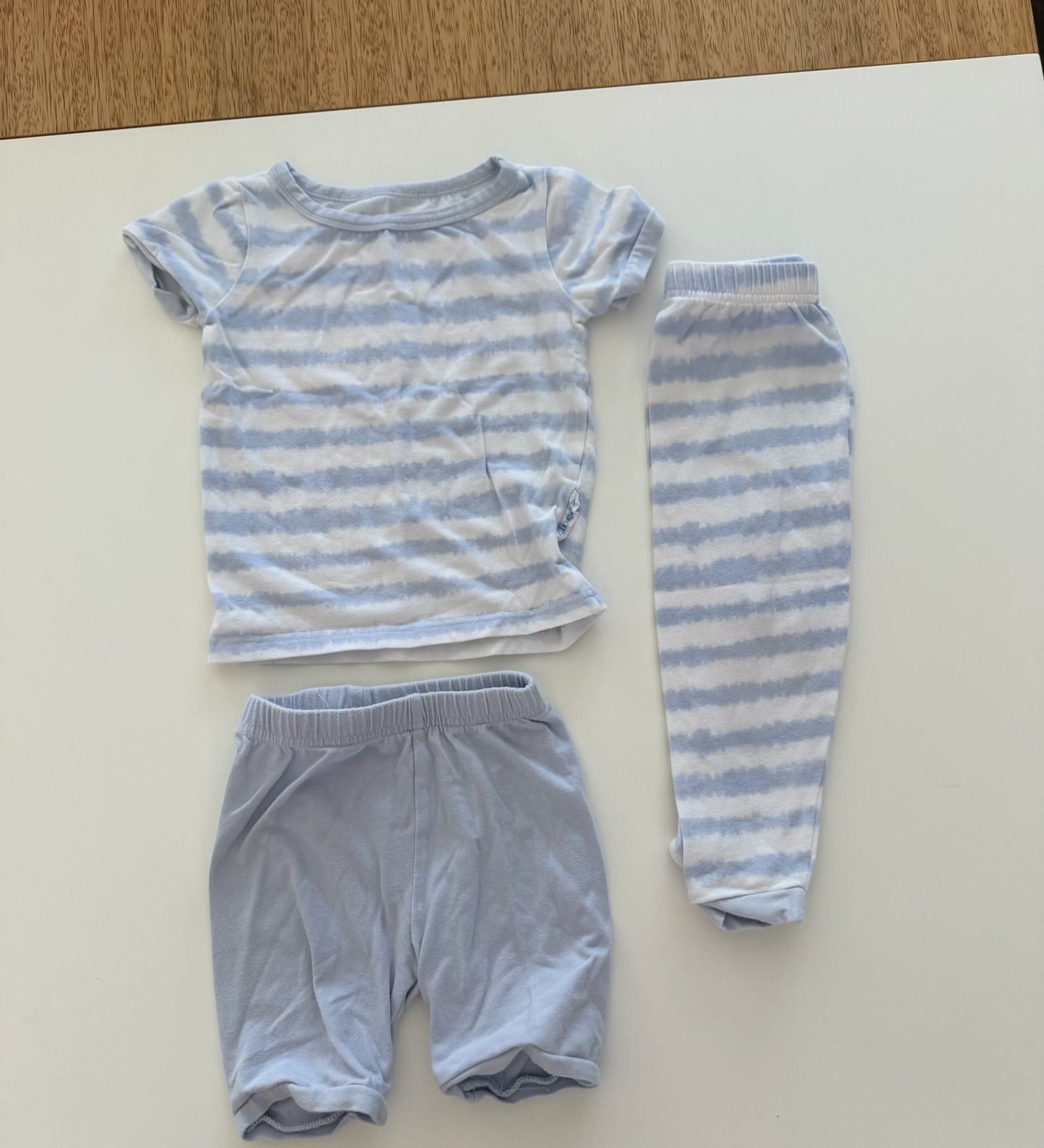 *reduced* #117, Girls 3T, Max & Olivia blue striped pajama set, GUC