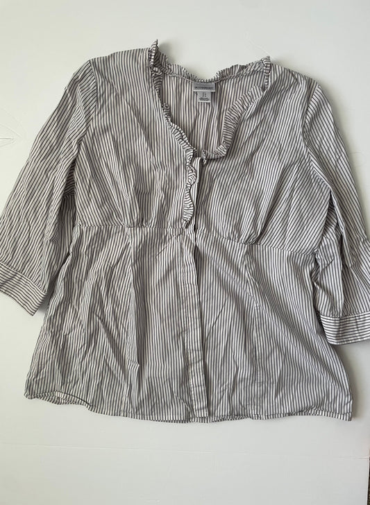 #3 motherhood maternity button up blouse womens size L