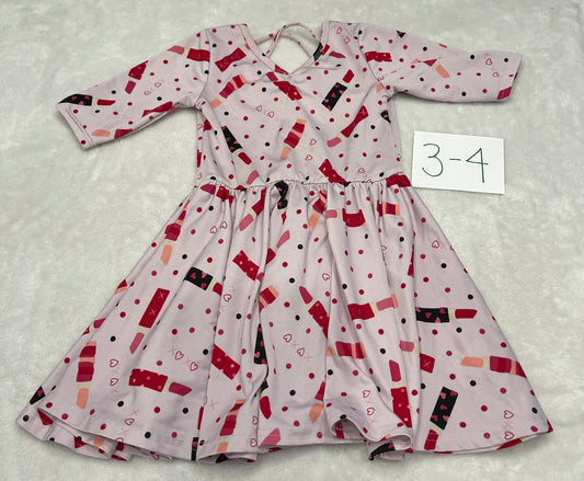 79a 3-4 dot dot smile dress vguc