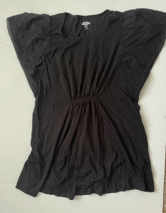 #3 old navy black maternity blouse women’s size L