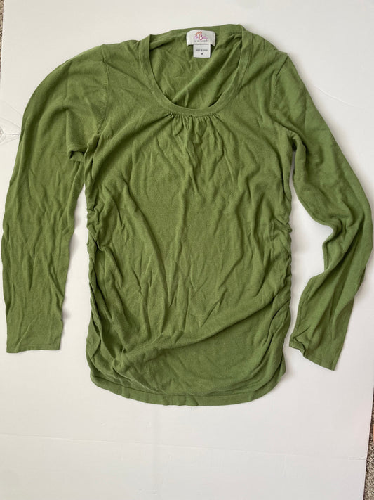 #3 motherhood maternity green long sleeve women’s size M