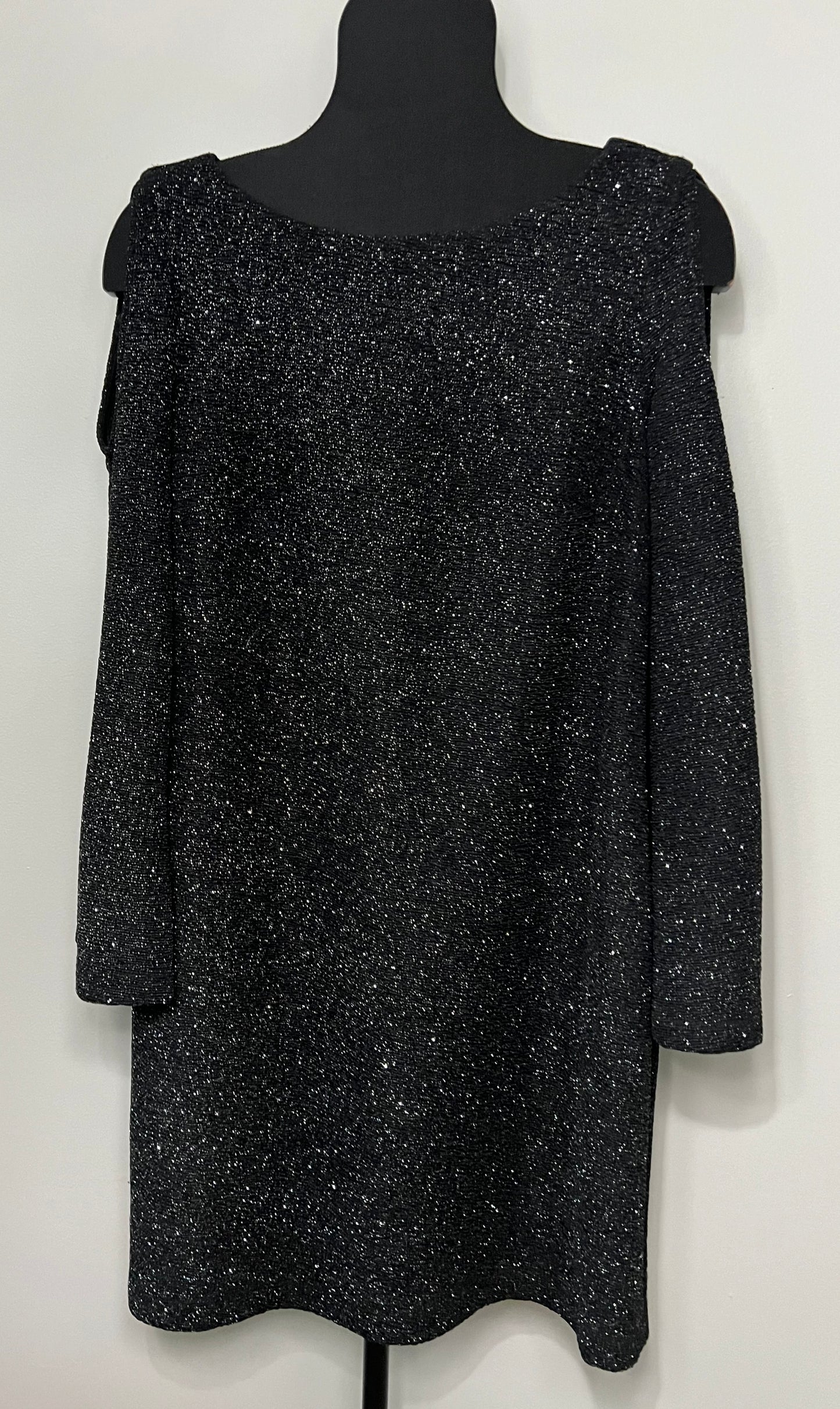 Women’s - size 14 - metallic black dress - VGUC