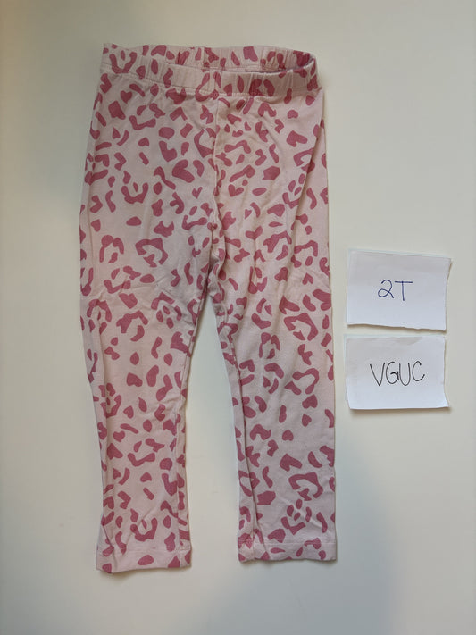 #138 - 2T - VGUC Kyte Baby - Pink Leopard Pants - PU 45236