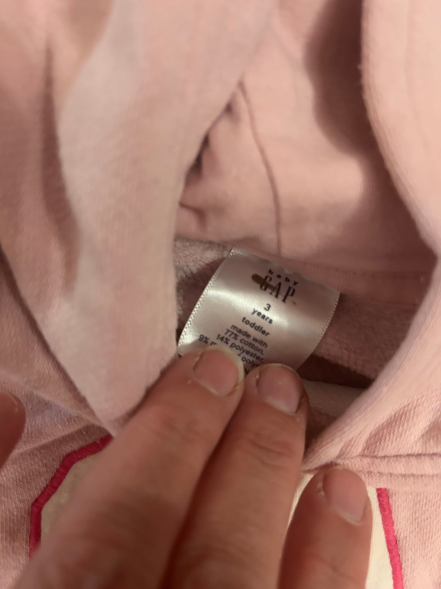 REDUCED!!  Seller #223 -girls 3T Gap hoodie