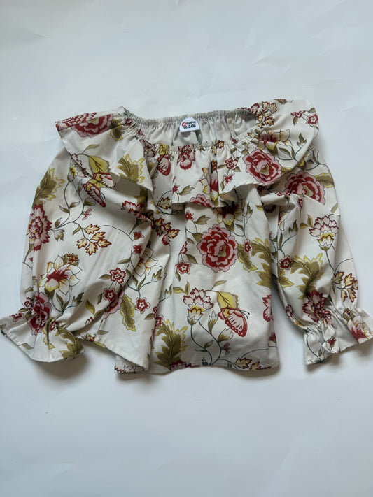 #170 Pat Pat floral dressy shirt girls 18-24 months