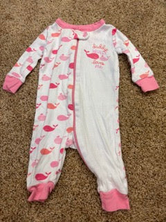 #47 girls 0-3mo place pajamas