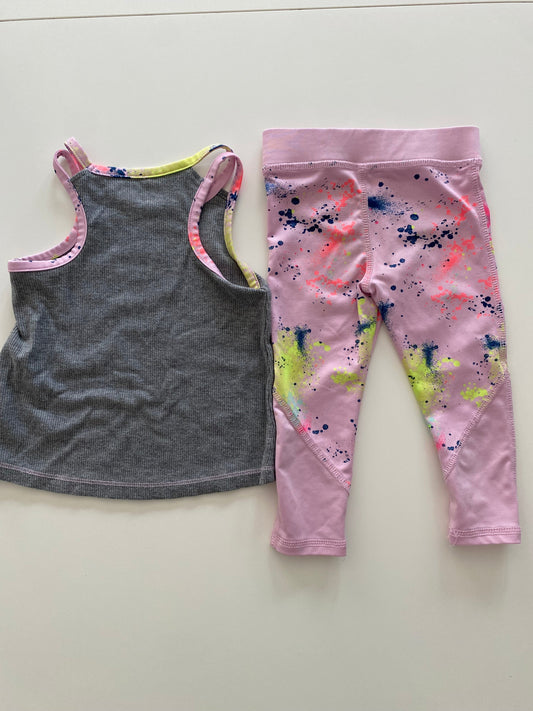 #117, Cat&Jack athletic tank and leggings, Girls 18M