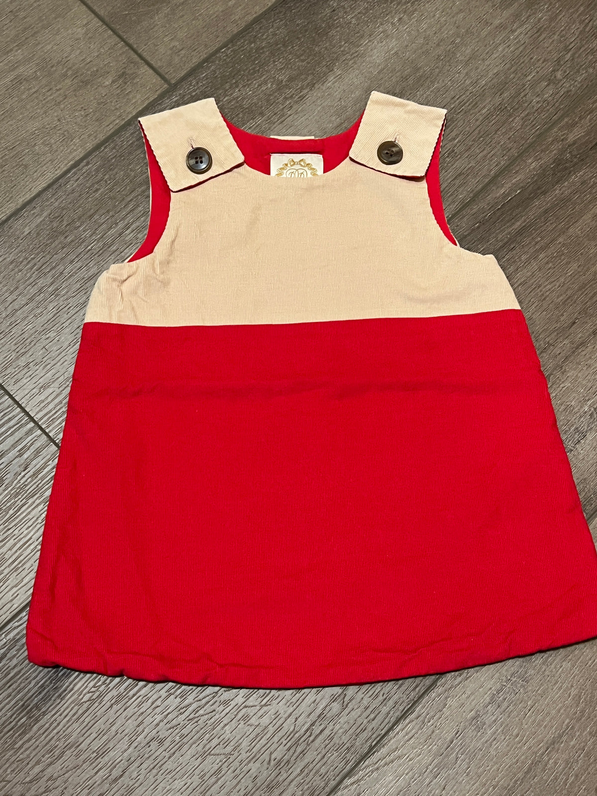 #90 TBBC girls corduroy jumper, 2T