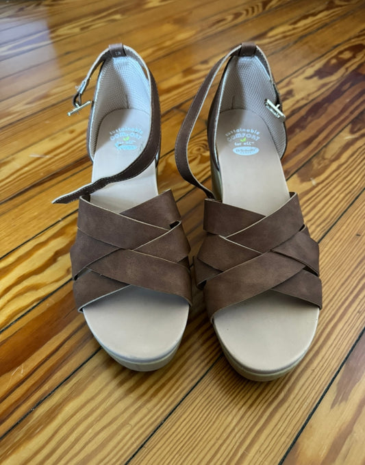 LIKE NEW Dr Scholl Wedges Size 8.5 PPU Newport- 41071