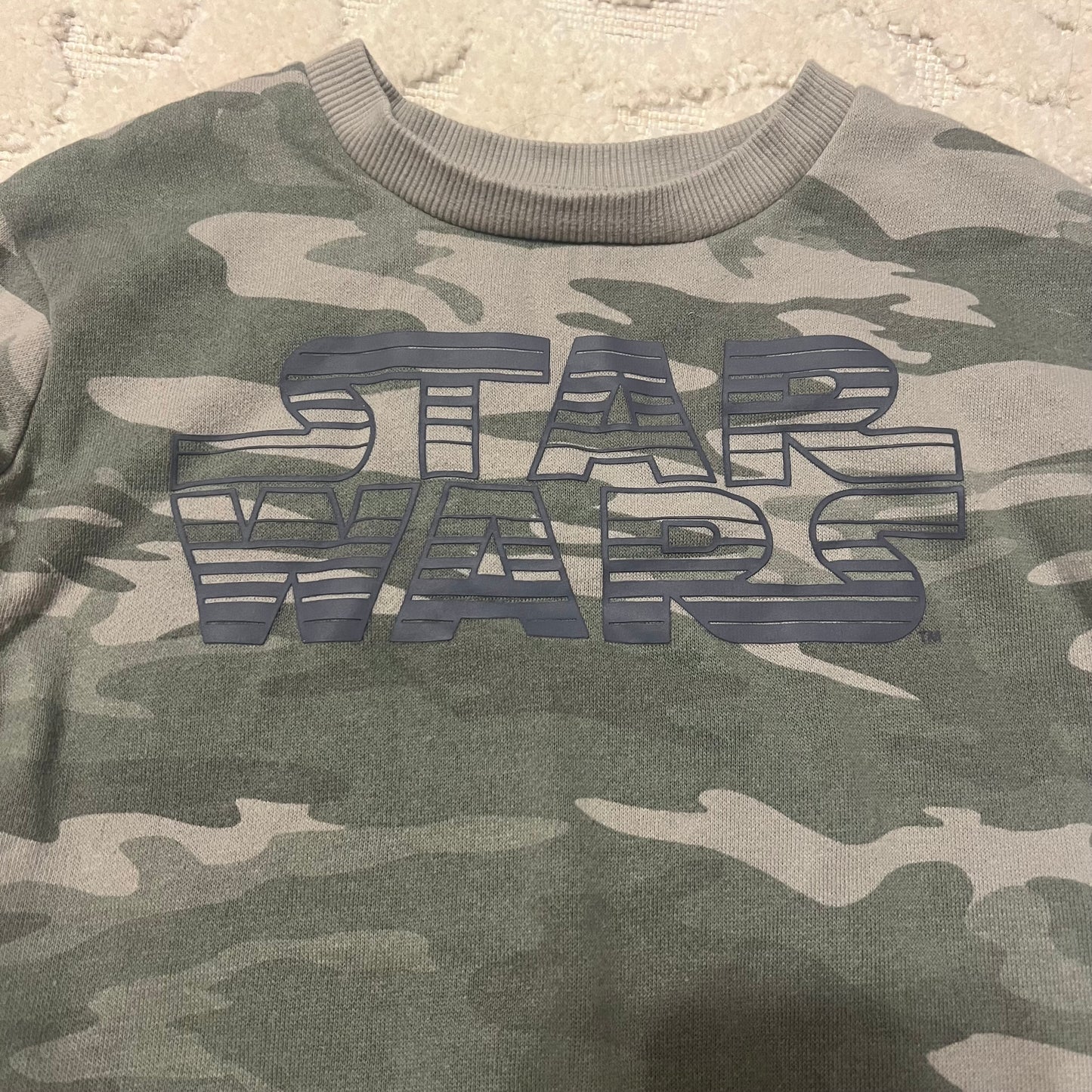 #5 Star Wars Camo Crewneck Sweatshirt, Boys 18m