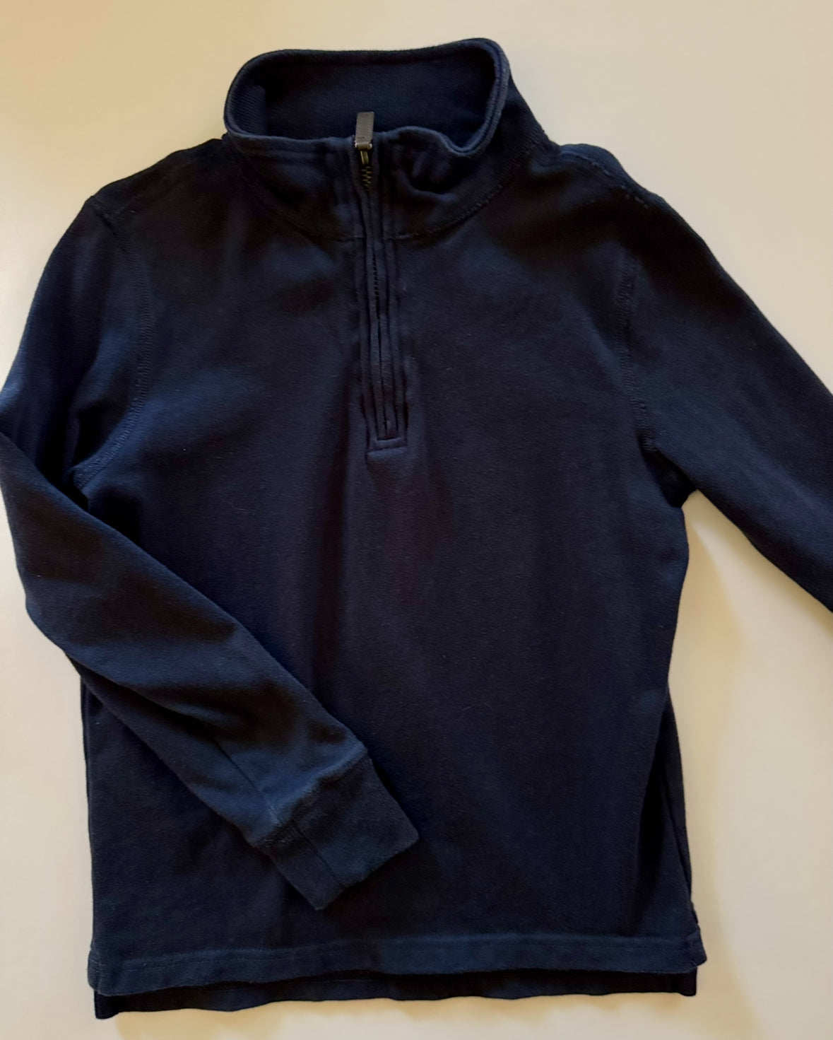 REDUCED #92 boys 6 crewcuts navy blue boys quarter zip