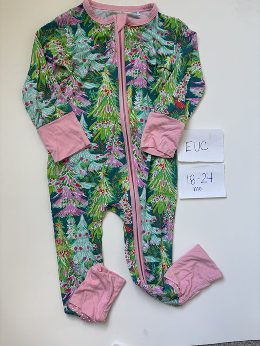 #138 - 18-24 Mo - EUC Charlie's Project - Christmas Trees Convertible Zippy - PU 45236