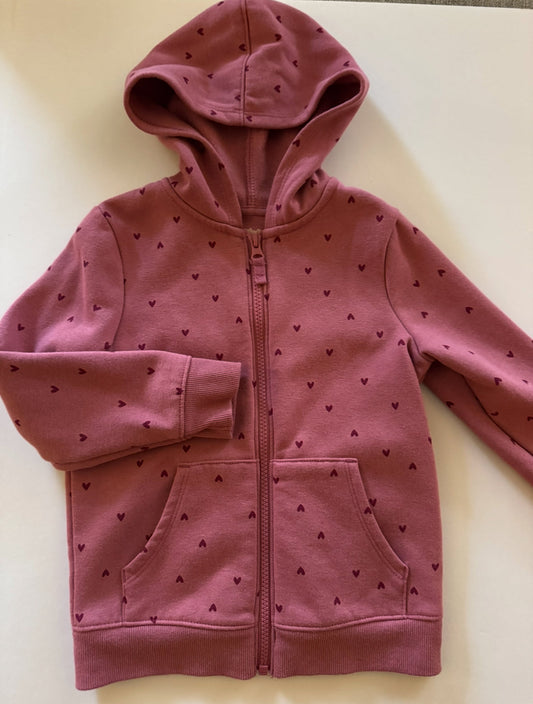 REDUCED #92 girls 5 t NEW zip up sweatshirt