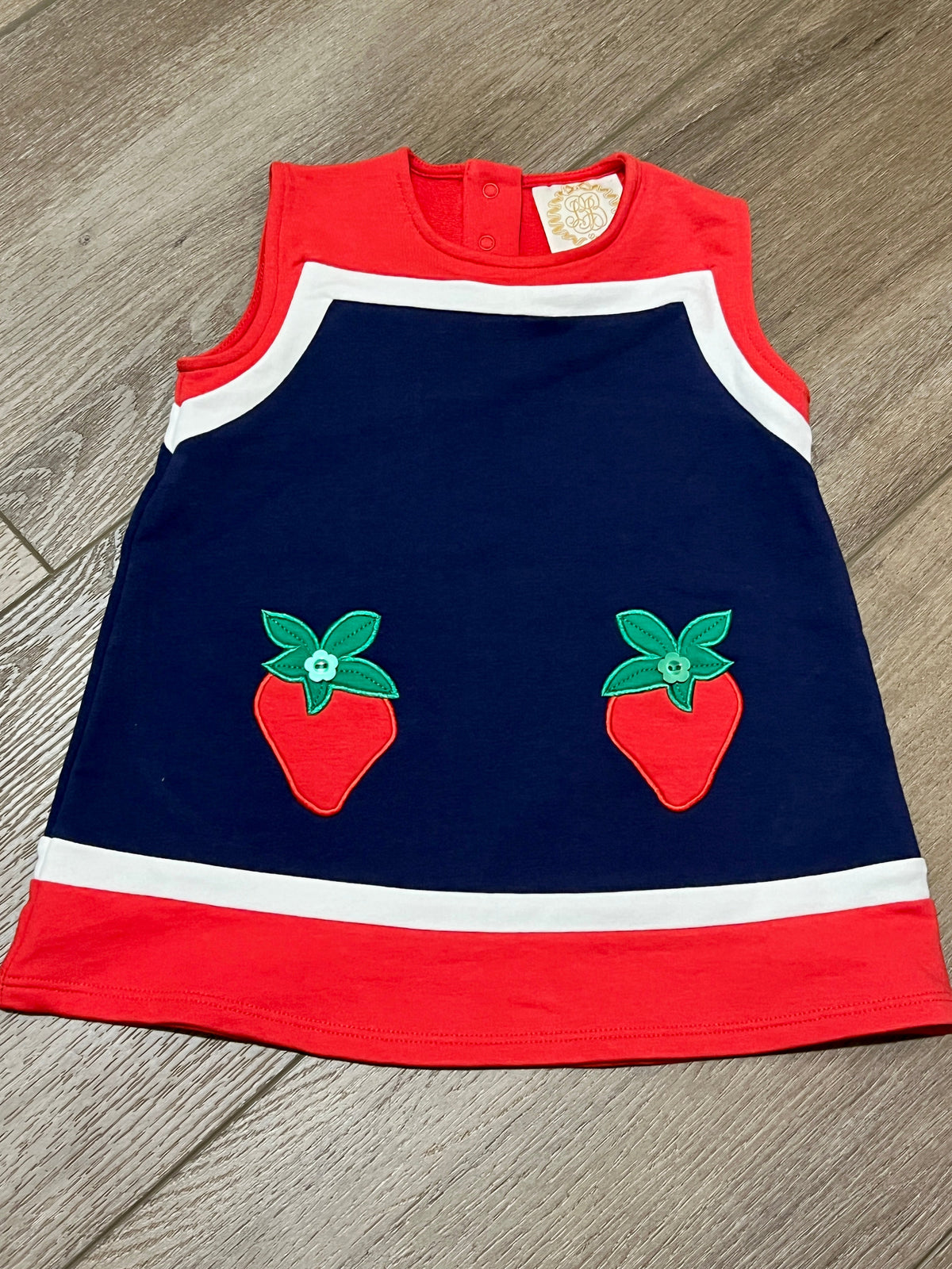 #90 TBBC girls strawberry jumper, 2T
