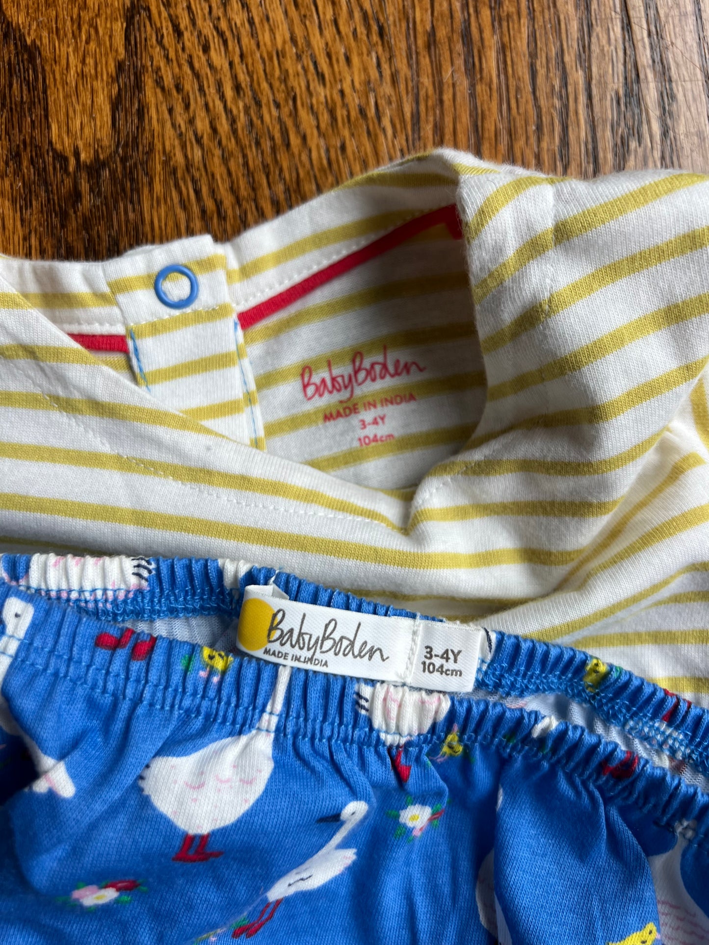 Seller #115 - Boden Girls 3-4Y Yellow & White Striped Goose Tunic Dress + Bloomers, EUC