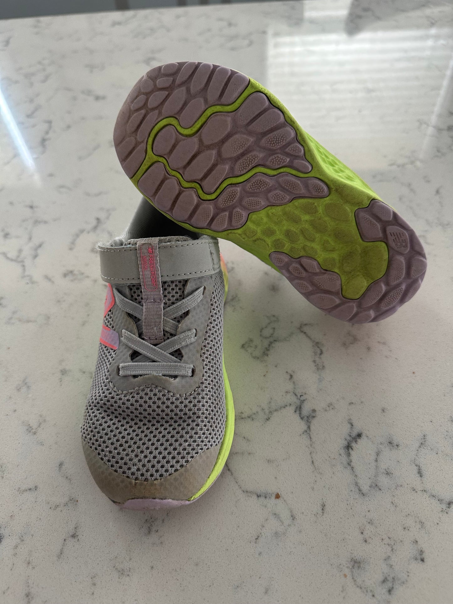 Seller 42, New Balance Shoes, Gray/Rainbow, Girls Size 9