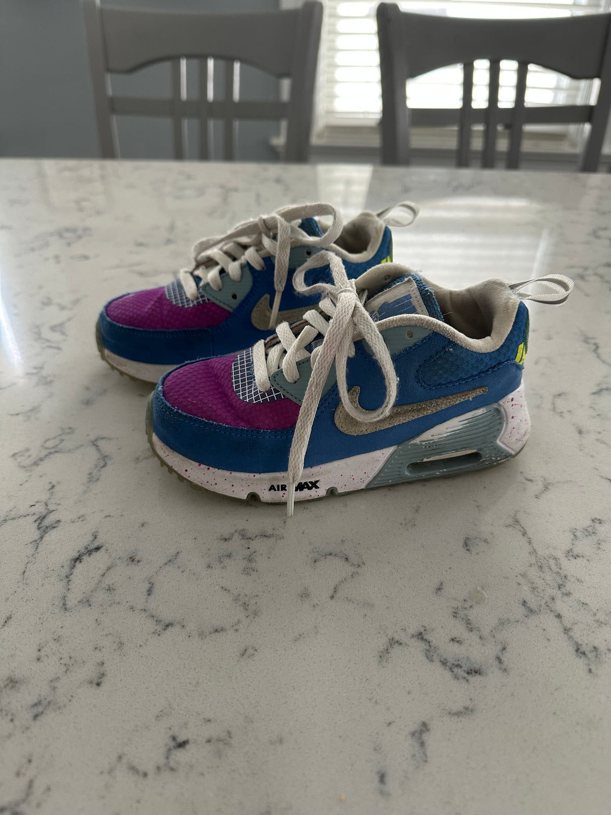Seller 42, Nike Air Max, Blue/Purple, Girls Size 10