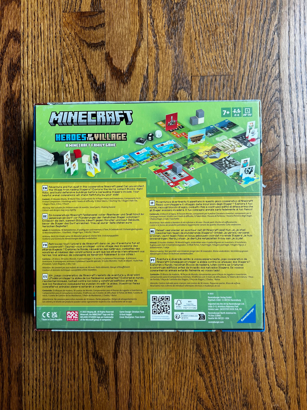 Seller #115 - Minecraft Heroes of the Village Family Board Game, VGUC