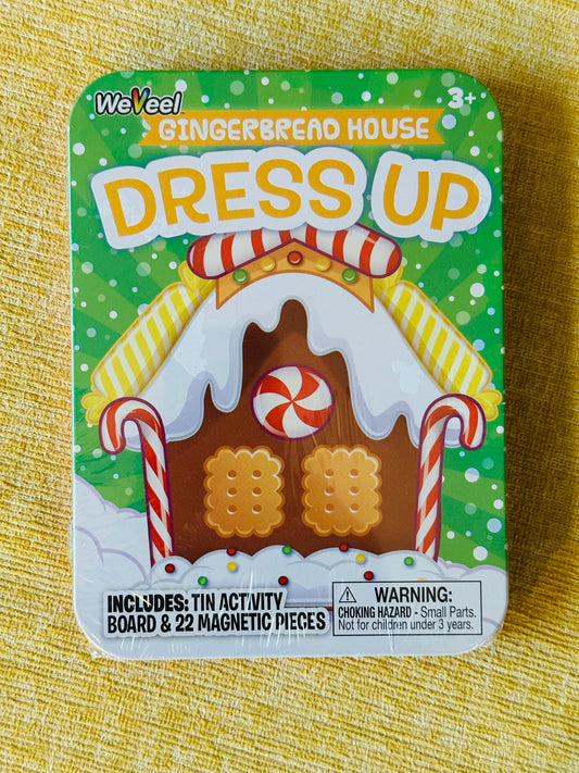 #186 Brand New (Unopened) Magnetic Gingerbread House Activity - makes a perfect stocking stuffer!
