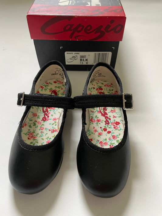 Capezio Black Tap Shoes, 7.5