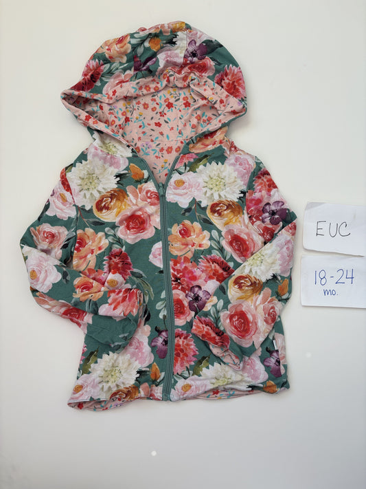 #138 - 18-24 Mo EUC Bamboo (Posh Peanut) Reversible Jacket