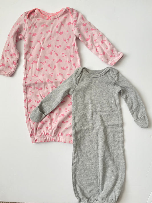 #3 carters sleep gown 2-pack girls size NB