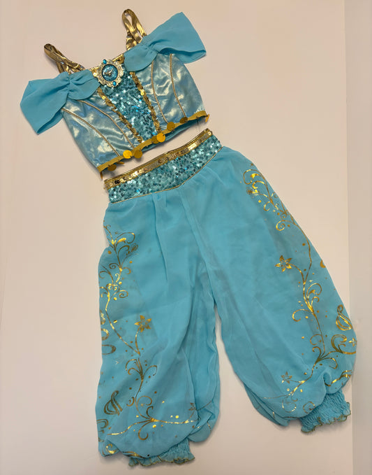 #121 Girls 3T Disney Store Princess Jasmine costume, EUC