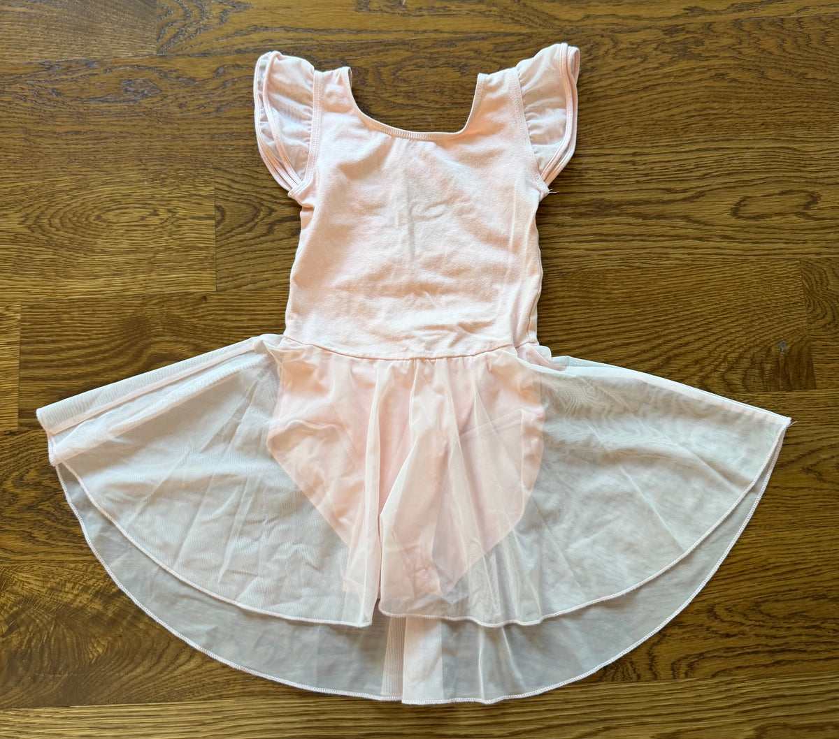 53 - Girls 5 Light Pink Ballet Leotard with Skirt