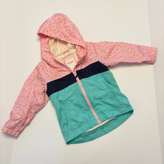 #121 Girls 2T Cat&Jack windbreaker jacket, GUC