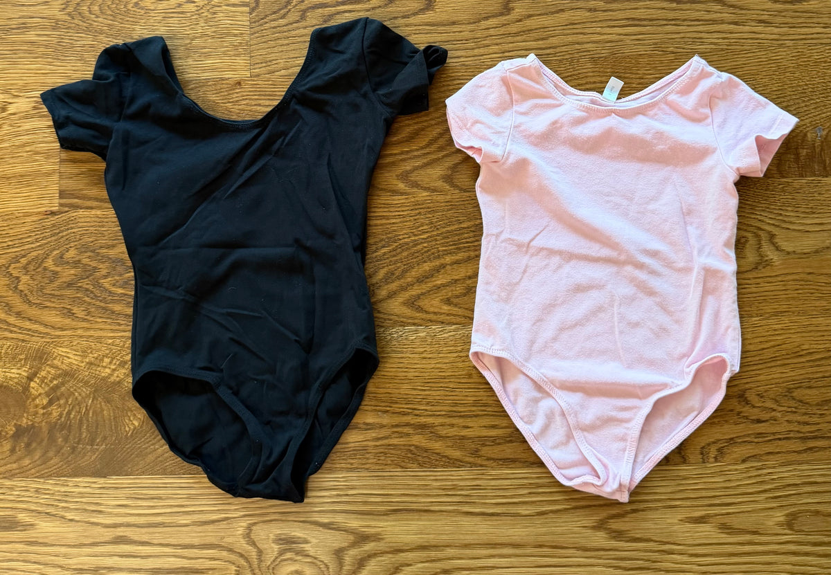 53 - Girls Small (5) Leotard Bundle (Black & Pink)