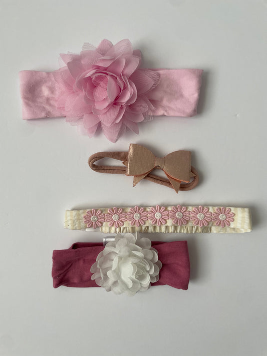 #3 hair bow 4-pack (baby girls)
