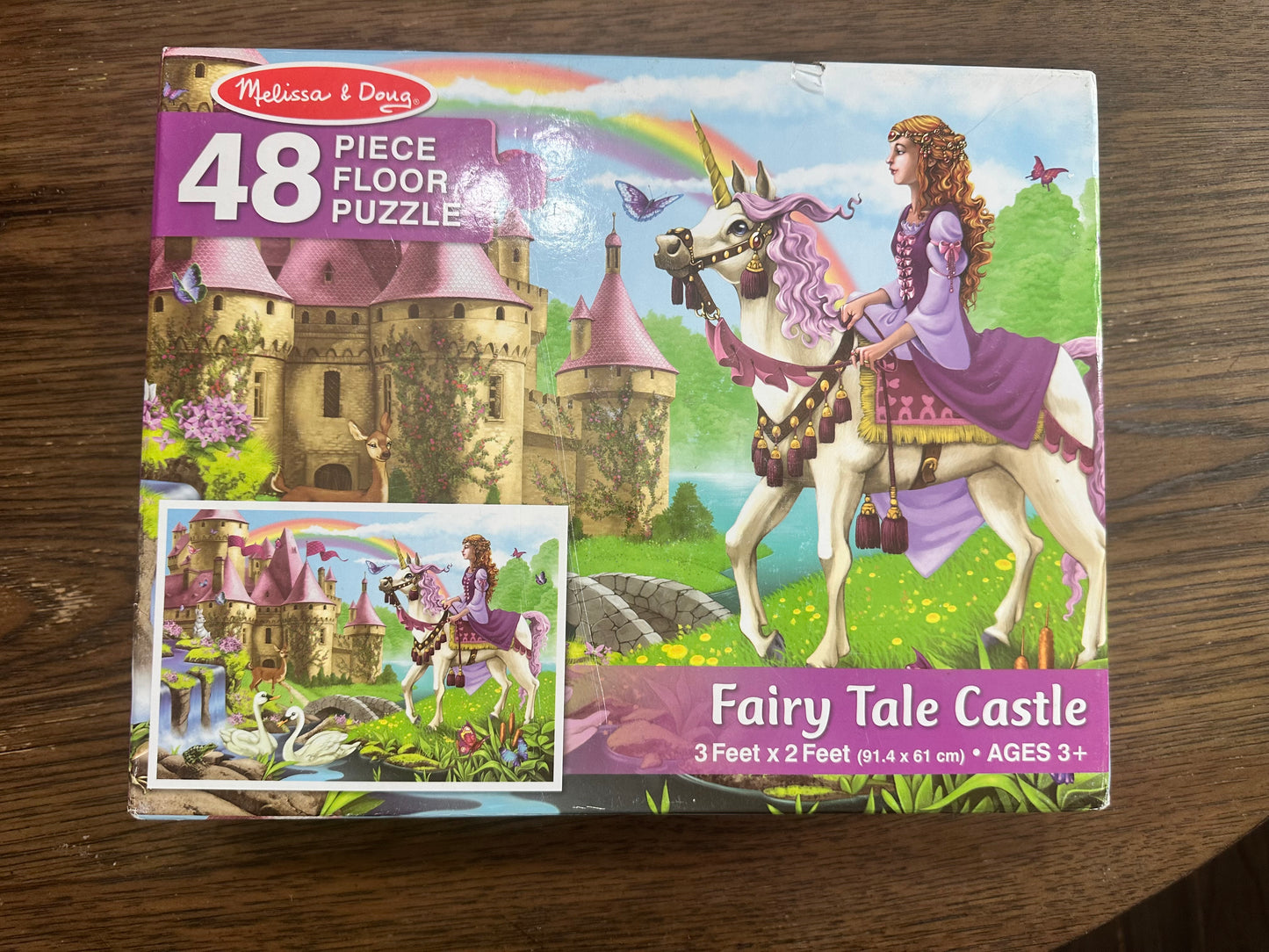 #111 Melissa & Doug 48 pf Floor Puzzle Fairy Tale Castle