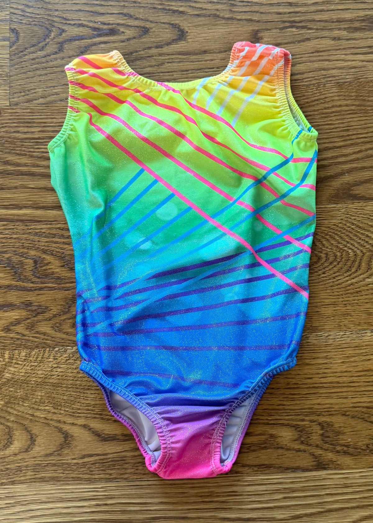 53 - Girls 130 (6) Multi-Color Gymnastics Leotard
