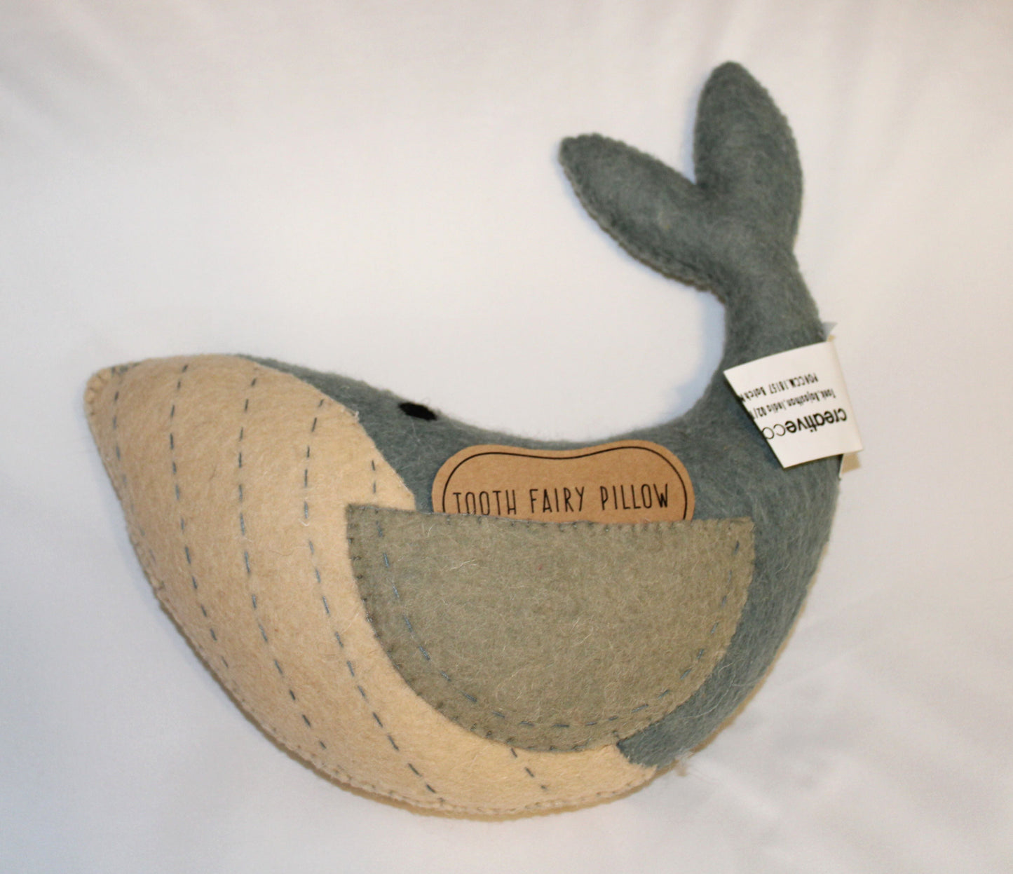 #126 Tooth Fairy Whale Pillow