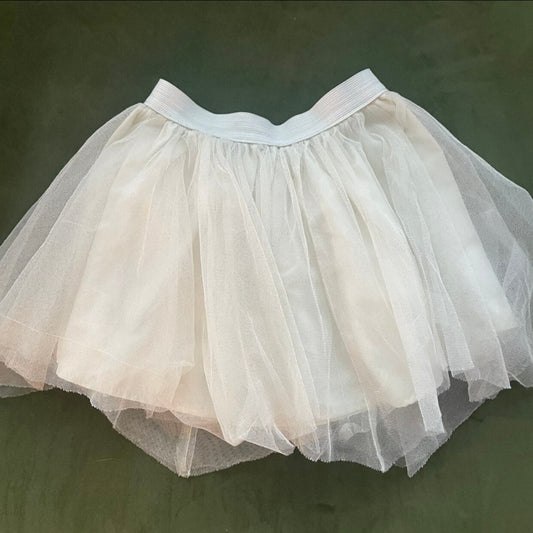 #1 Sparkly Cream Tulle Skirt 4T REDUCED