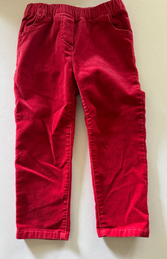 #92 girls 2/3 t BODEN red heart pocket soft long pants