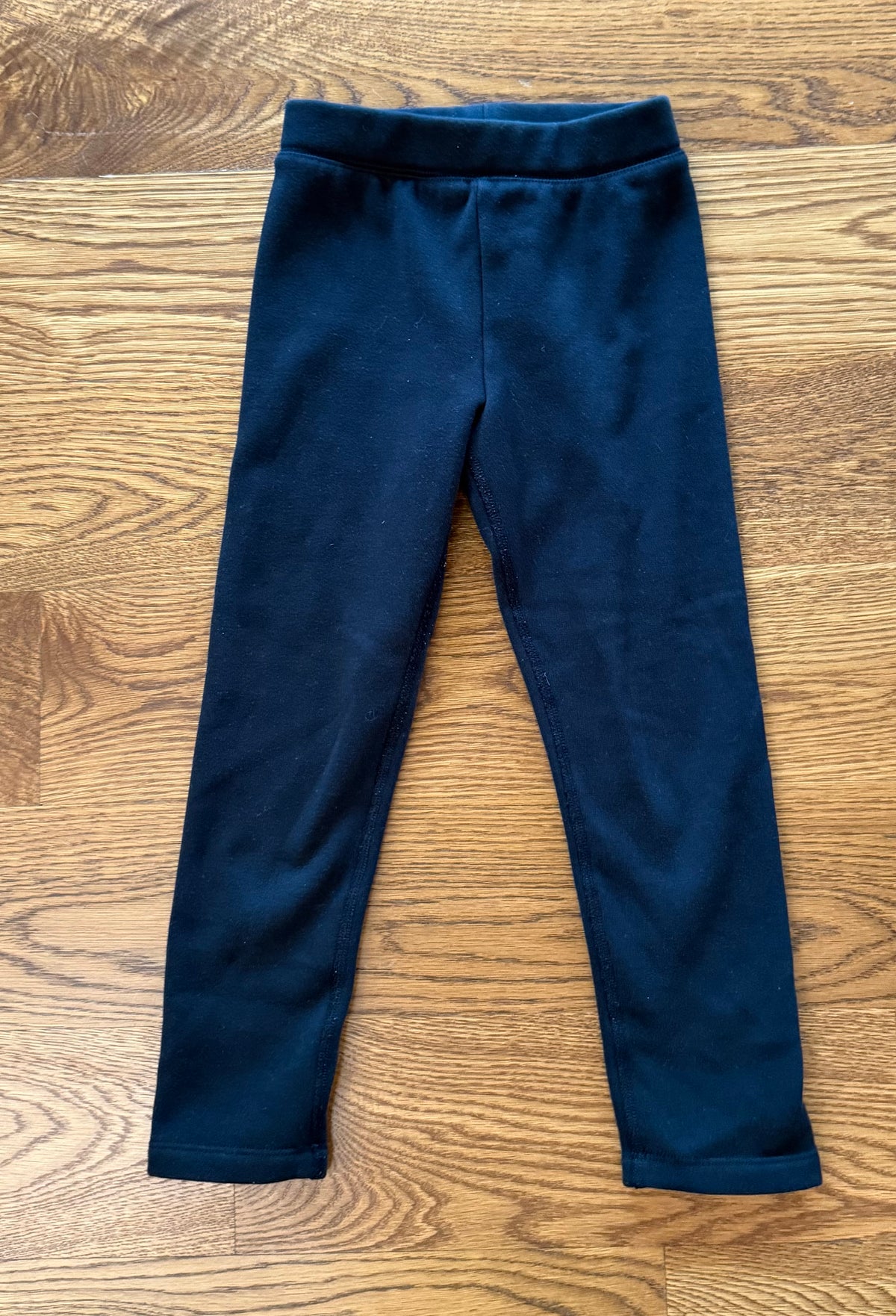 53 - Girls 6 Primary Black Fleece Lined Pants