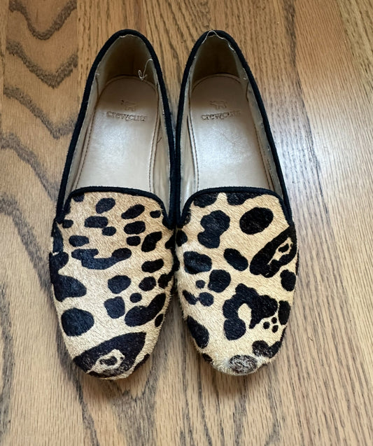 #198- Girls, Crewcuts, Animal Print Loafer Shoes- Size 13