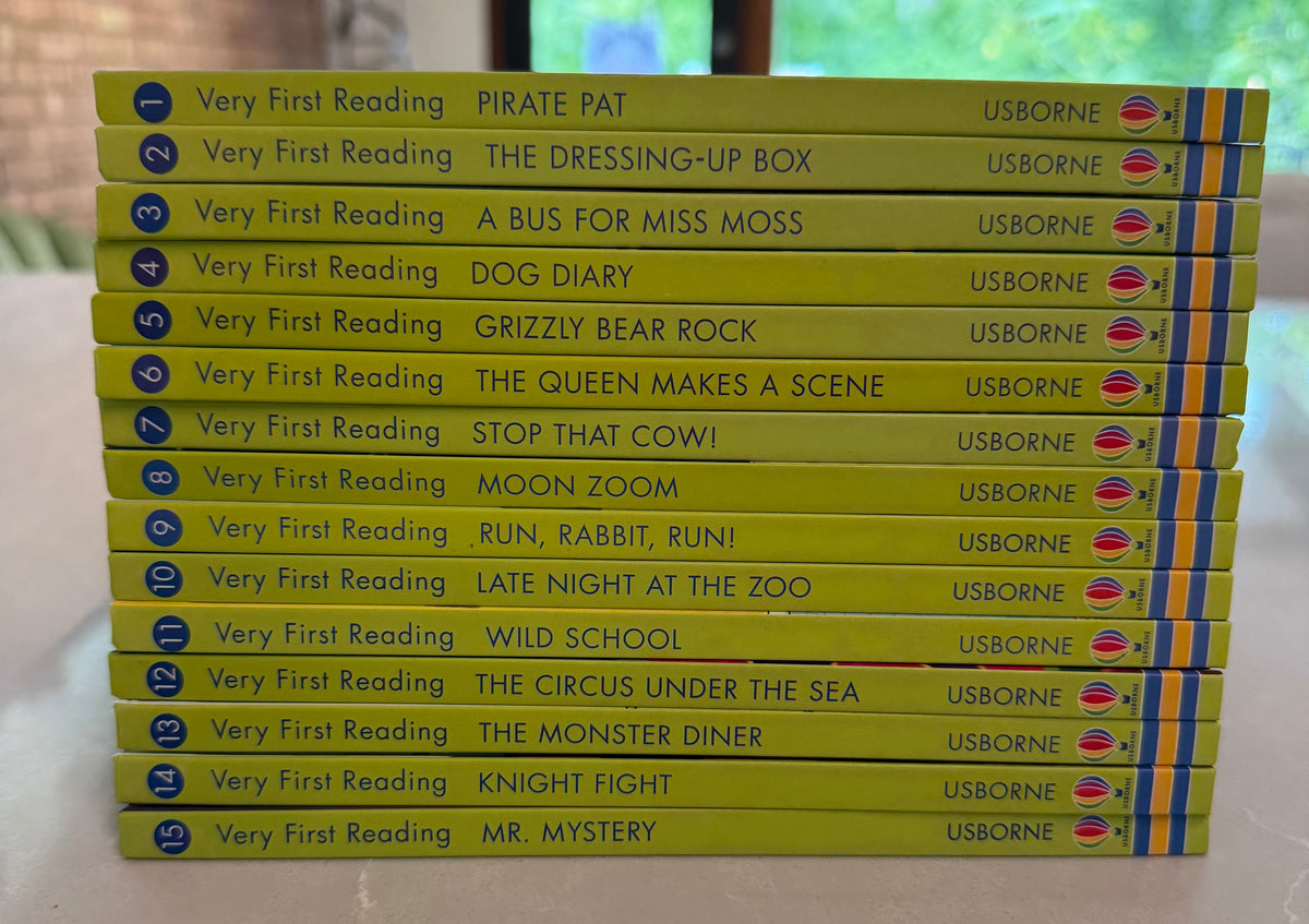 53 - Usborne Very First Reading Series, Books 1-15 - See Photos