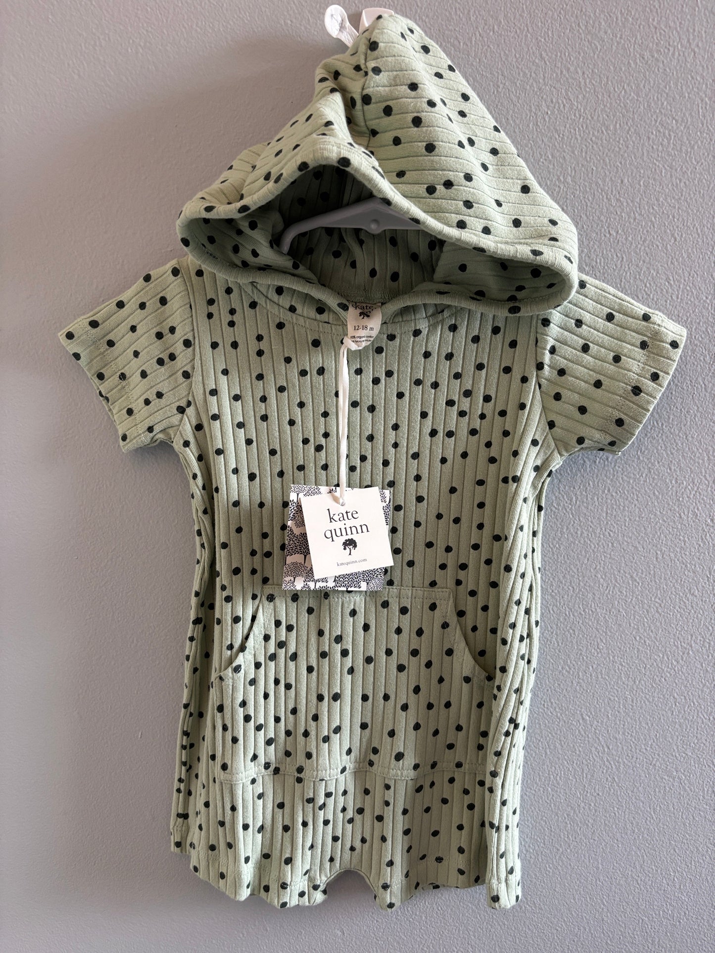 *Reduced* #148 Kate Quinn 12-18m Hooded Romper NWT