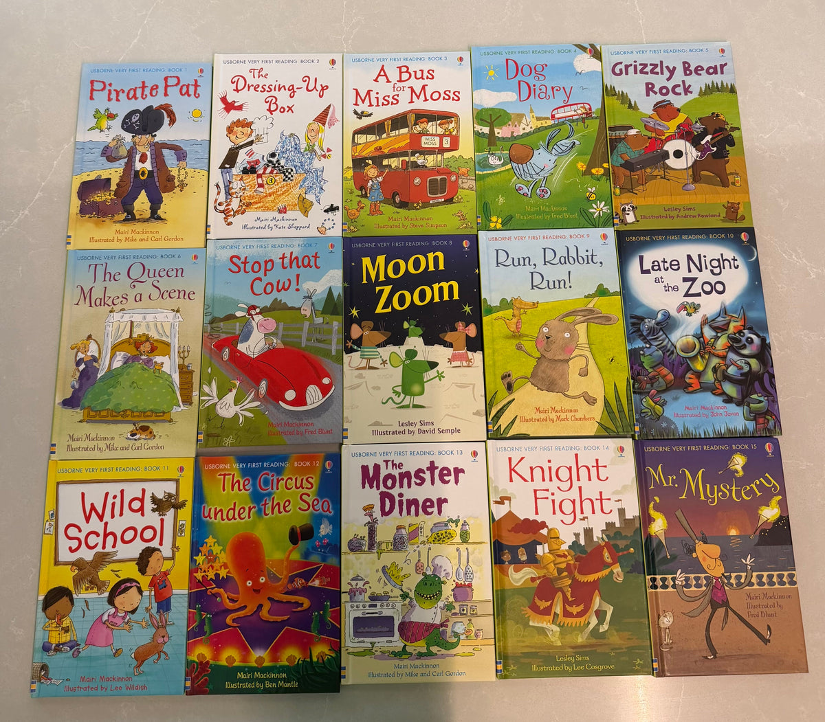 53 - Usborne Very First Reading Series, Books 1-15 - See Photos