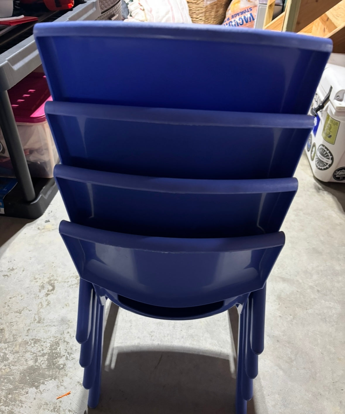 #156 Set of 4 toddler or child stacking chairs