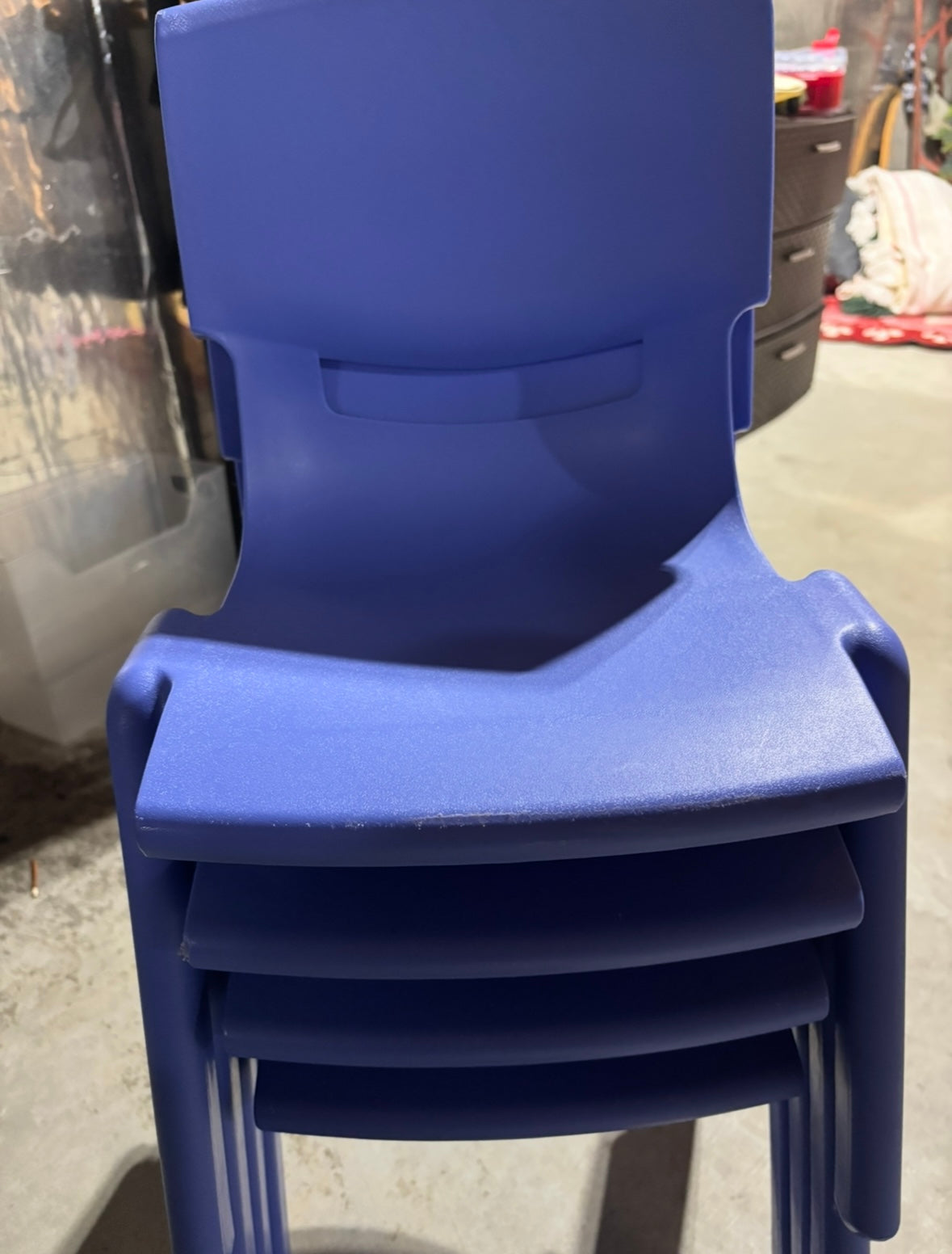 #156 Set of 4 toddler or child stacking chairs