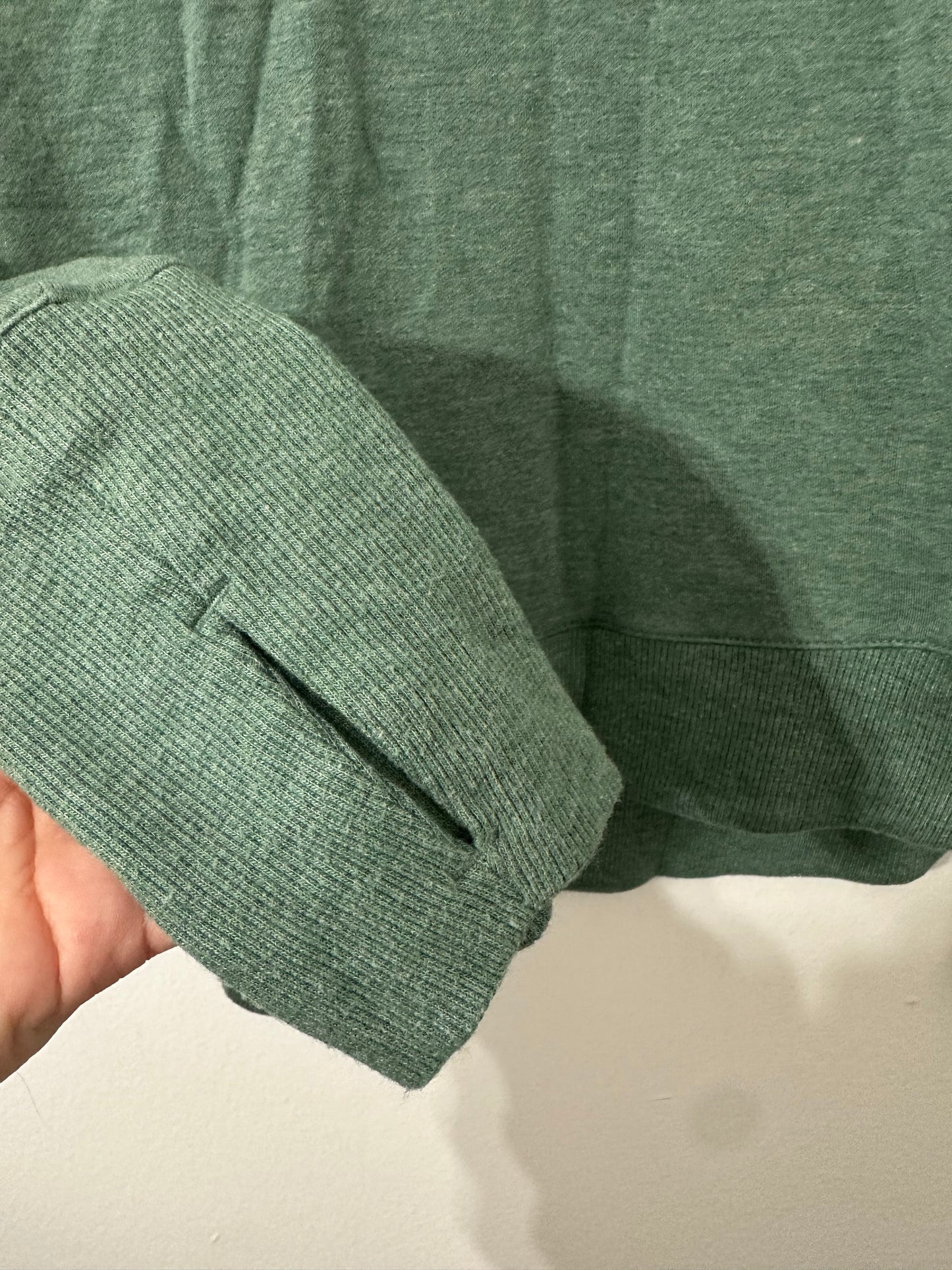 #111 LL Bean Womens Pullover Top Green Small Modal