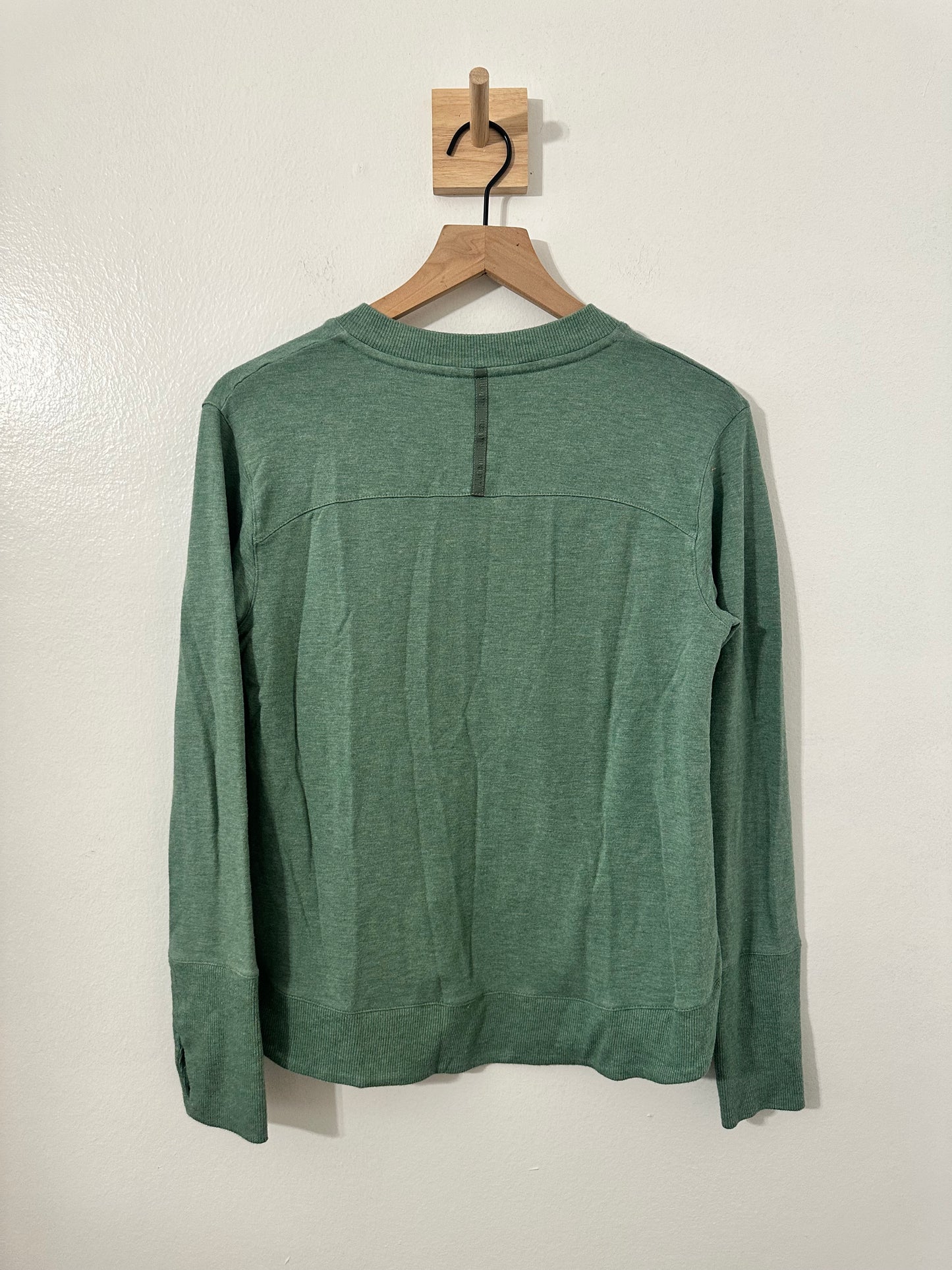 #111 LL Bean Womens Pullover Top Green Small Modal