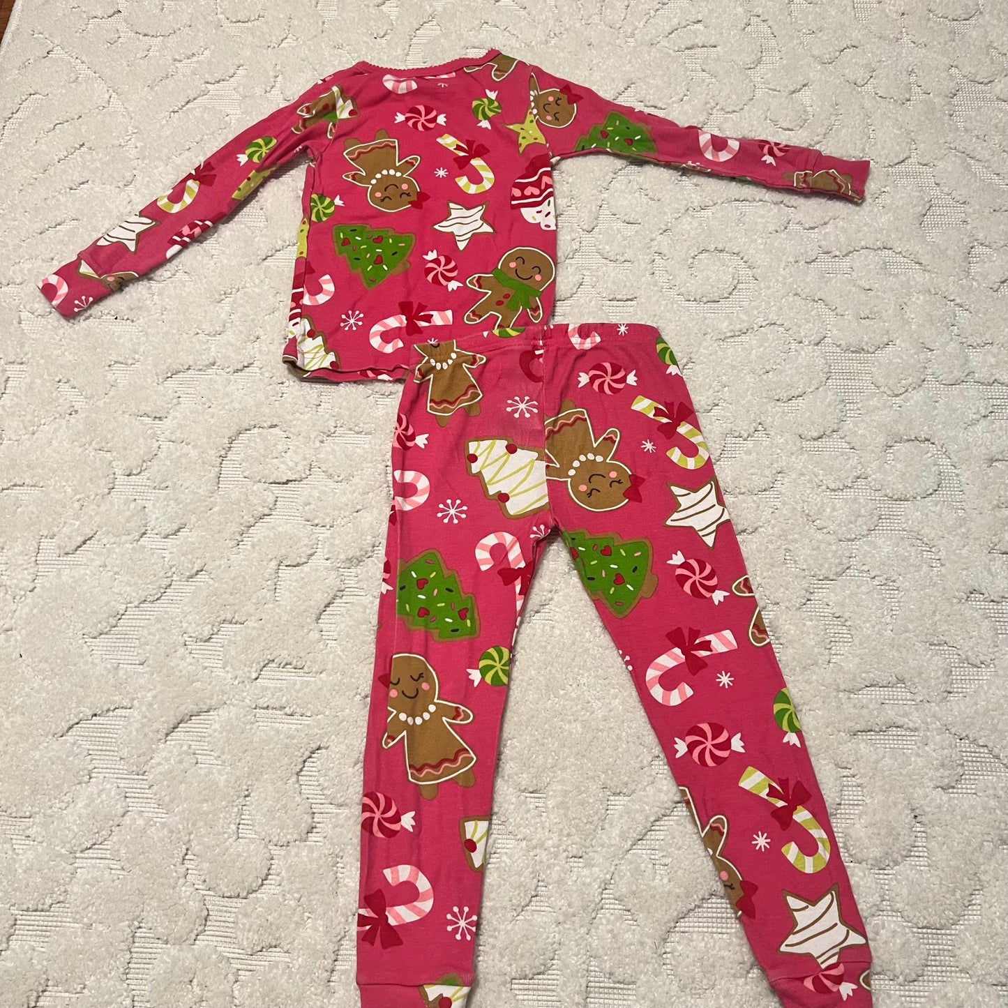 #5 Carters Long Sleeve Christmas Holiday Pajamas, Girls 3t