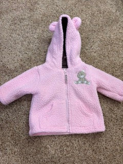 #47 girls 3mo carters jacket, thick fleece