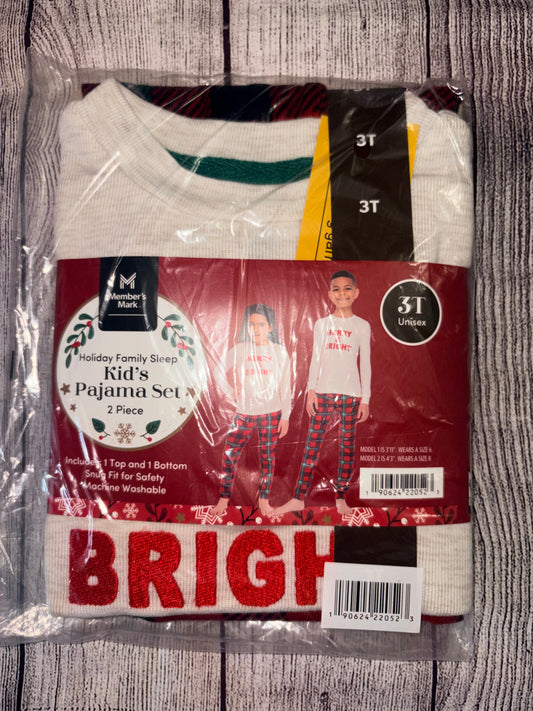 Seller 124 NEW Member’s Mark 3T Unisex Christmas Pajamas