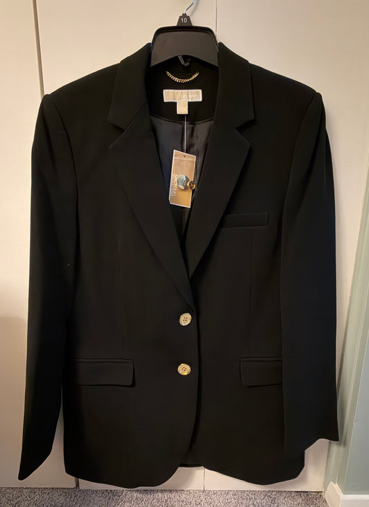 53 - Women’s 10 Michael Kors - NWT, Black Blazer with Gold Buttons - Brand New, Never Worn